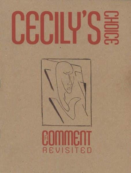 'Cecily's Choice: a Comment revisited', forthcoming publication