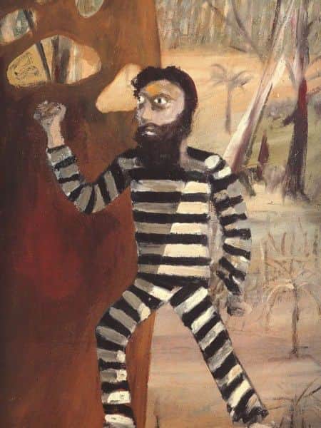 David Bracewell - detail from "Mrs Fraser and Bracefell" by Sidney Nolan
