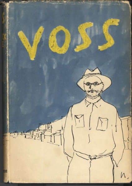 Sidney Nolan's book cover for "Voss", 1957