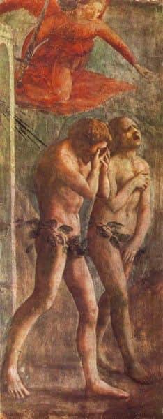 Masaccio's "Expulsion from the Garden of Eden", pre-restoration