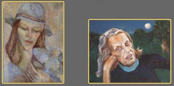 Sunday Reed: (1) by Moya Dyring, 1934, Heide Museum of Modern Art; (2) by Albert Tucker, 1985, private collection
