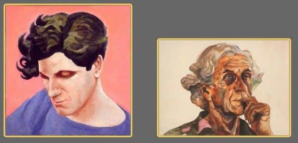 John Reed: (1) by Adrian Lawlor, c. 1938, Heide Museum of Modern Art; (2) by Albert Tucker, 1982, private collection