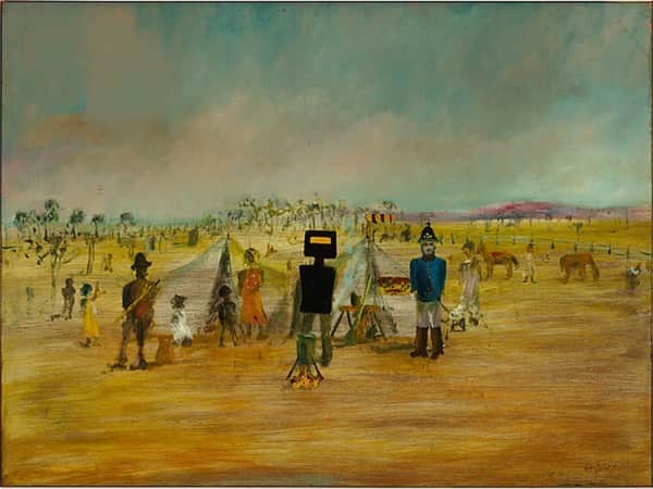 "Bush picnic", September 1946, Sidney Nolan, NGA collection.