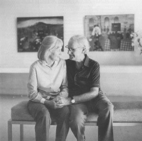 Sidney Nolan and his wife Mary at Heide, 1982, photo by Herald and Weekly Times