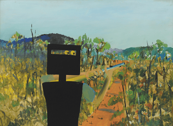 "First Class Marksman", December 1946, Sidney Nolan, AGNSW collection.