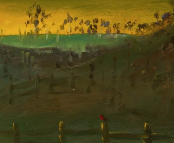 Detail from "Quilting the armour", January 1947, Sidney Nolan, NGA collection.