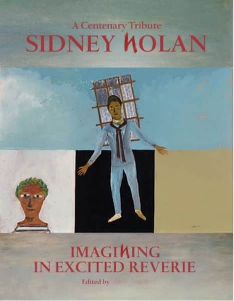 Mock-up for cover of proposed Nolan centenary tribute book. The painting is Nolan's 1948 "Orphée", collection NGA.