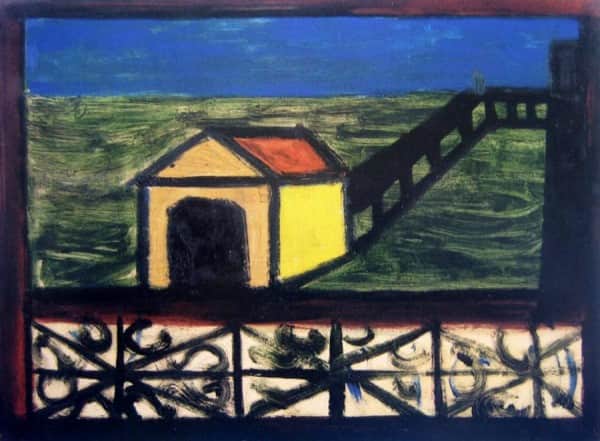Sidney Nolan, "St Kilda Pier", c. 1940