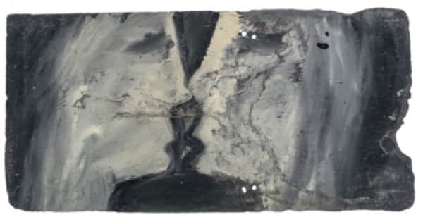 Sidney Nolan, painting on slate, untitled, 29 Jan 1942, UQ Art Museum collection