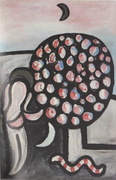 Sidney Nolan, "Woman and Tree" aka "Garden of Eden", 1941, Heide collection