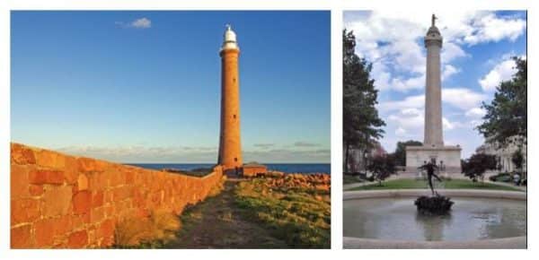 Gabo Island Lighthouse; Washington Monument, Baltimore